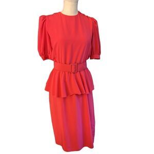Cassidy vintage pink dress with poplin details size 6‎